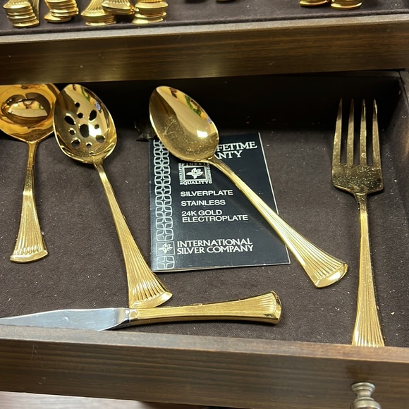 Silver plated stainless 24K Gold Electroplate - Picture 3 of 7